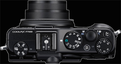 nikon coolpix p7000 hot shoe, контроли, горна страна, ревю, примерни снимки